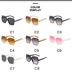Square Frame Sunglasses 90s Vintage UV Protection