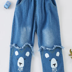 Baby Boy Dog Wide Leg Jeans