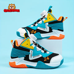 QIUTEXIONG Boy's Knit Breathable Basketball Shoes