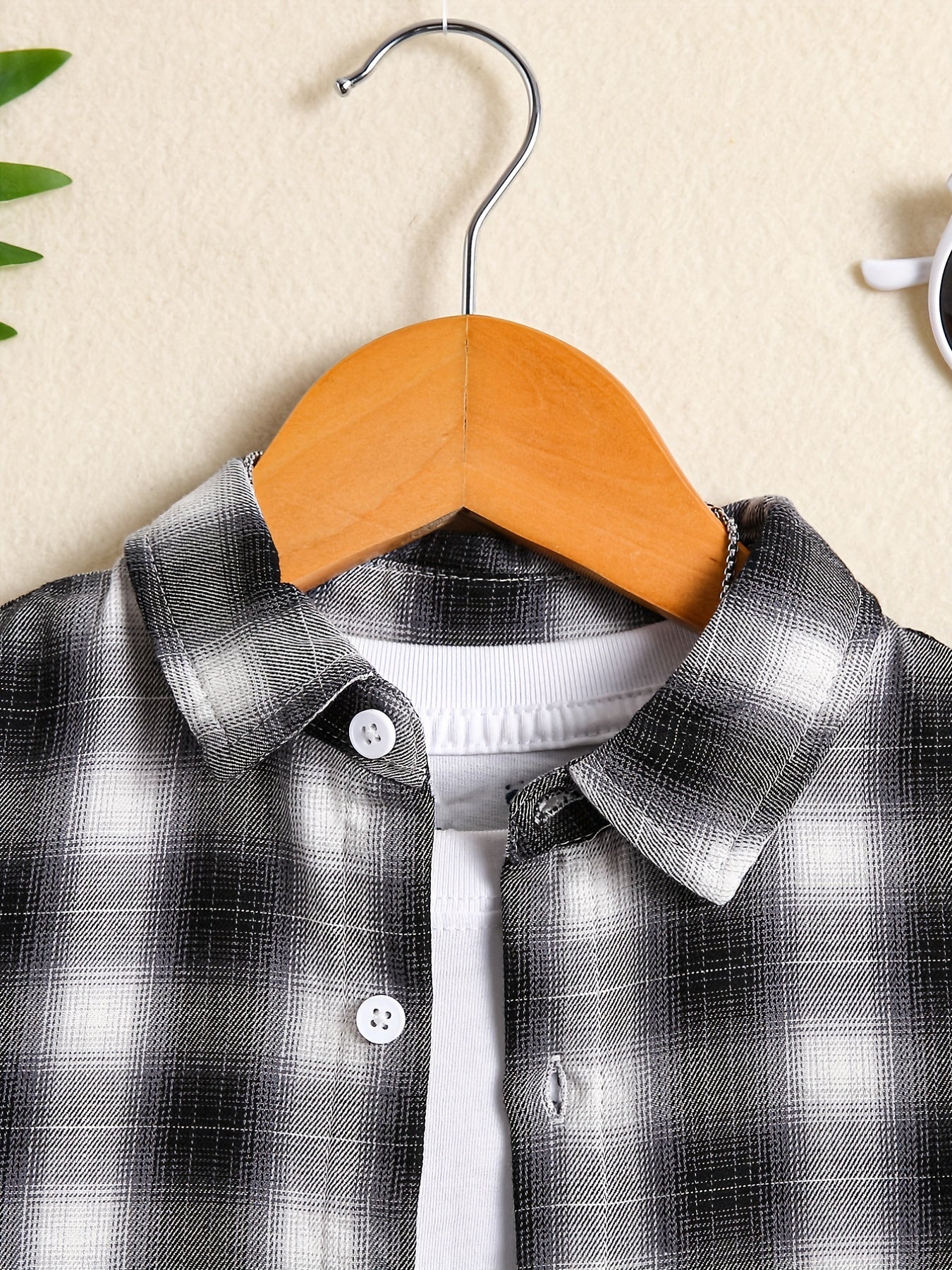 Boys Plaid Button up Shirt Long Sleeve