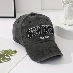 Vintage Embroidered Peaked Cap Unisex Baseball Cap