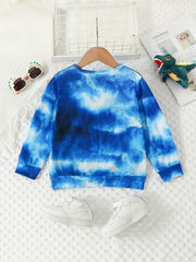 Boys' Printed Crew Neck Sweatshirt Lightening & Dinosaur