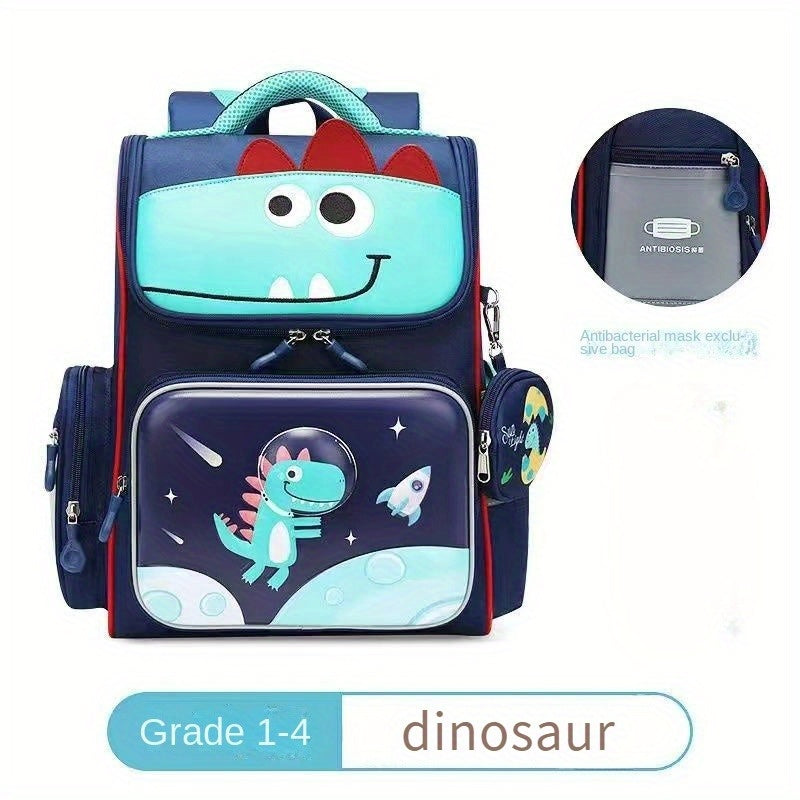 Kids 3D Cartoon Backpack Spine Protection Waterproof Backpack