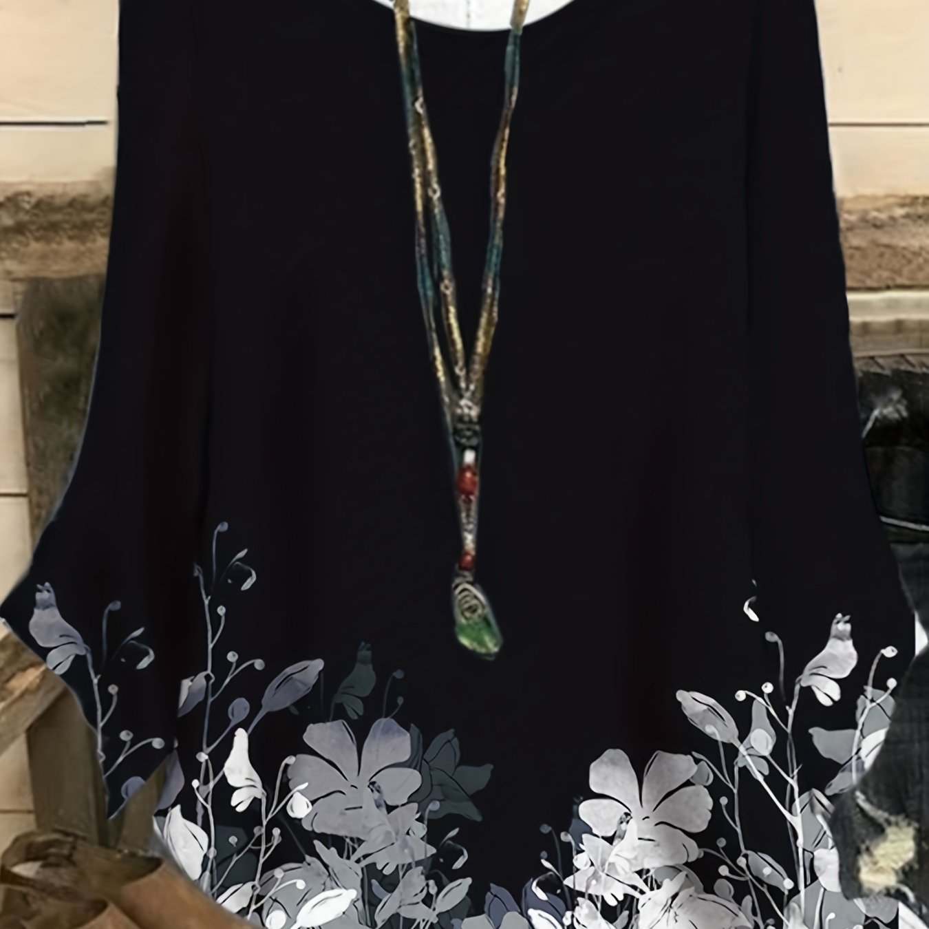 Floral Print Short Sleeve T shirt