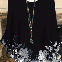 Floral Print Short Sleeve T shirt