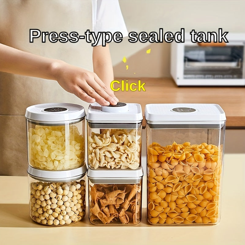 1Pc Food Storage Containers With Lids Candy Jars With Lids Transparent Food Jars