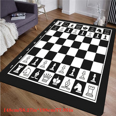 Large Chessboard Carpet Indoor Non Slip Floor Mat