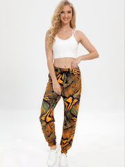Drawstring Elastic Waist Loose Fit Jogging Pants
