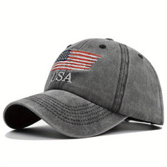 American Flag Baseball Cap Embroidered Sun Visor