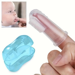 Soft Baby Finger Toothbrush for Teething & Oral Cleaning