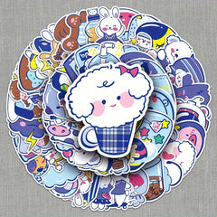 52pcs Cartoon Graffiti Stickers DIY Decoration Waterproof Stickers