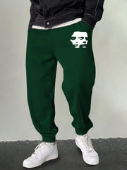 Men's Portrait Graphic Sweatpants Casual Stretch Breathable Drawstring Pants
