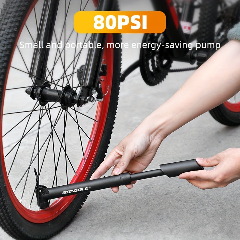 Portable Mini Pump for Bicycle Mountain Road Bike Inflator