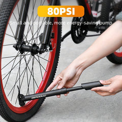 Portable Mini Pump for Bicycle Mountain Road Bike Inflator
