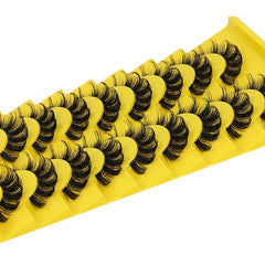 10 Pairs Natural 3D Fluffy Lashes for Daily or Special Occasion Makeup