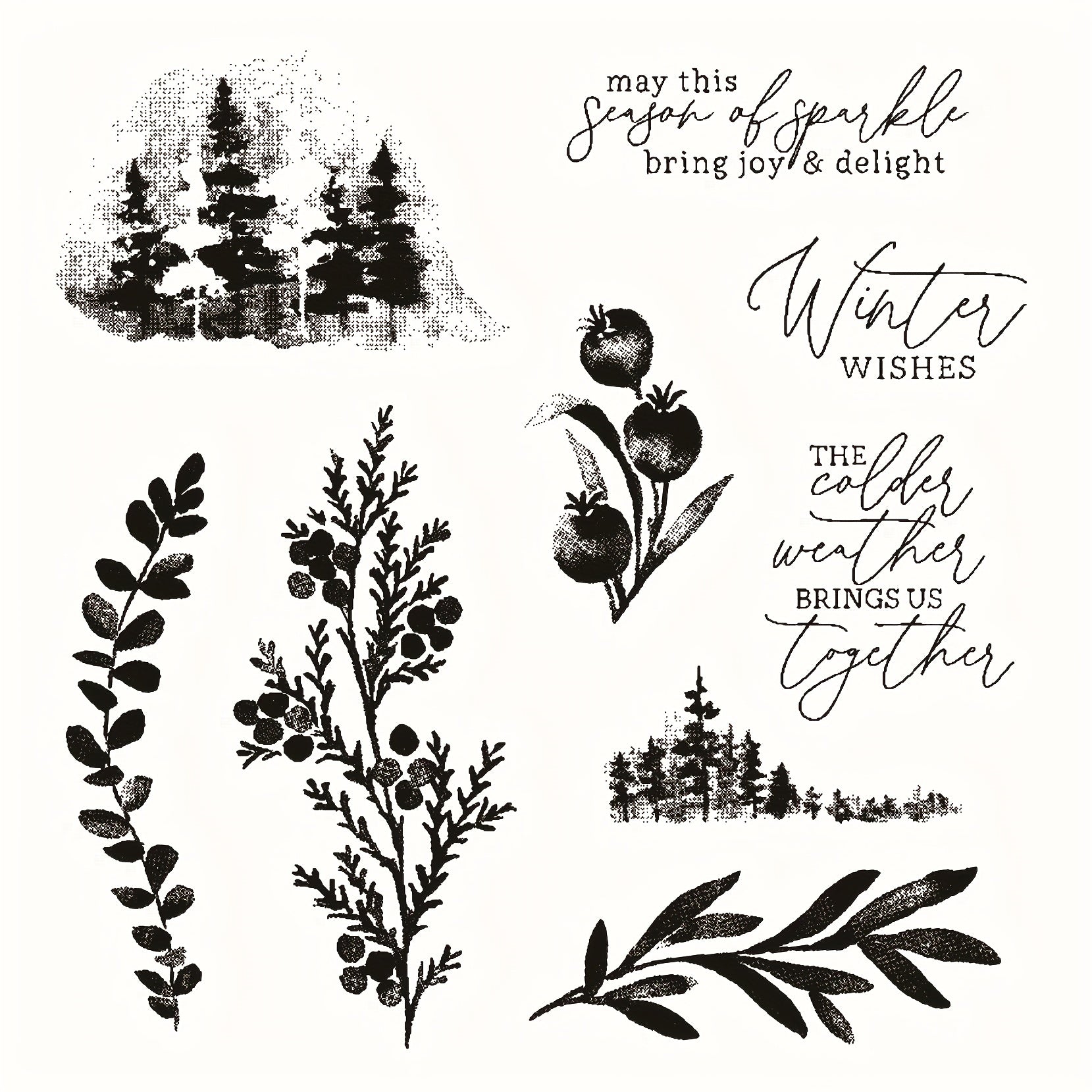 Tree Grass Metal Cutting Dies and Stamps for Scrapbooking