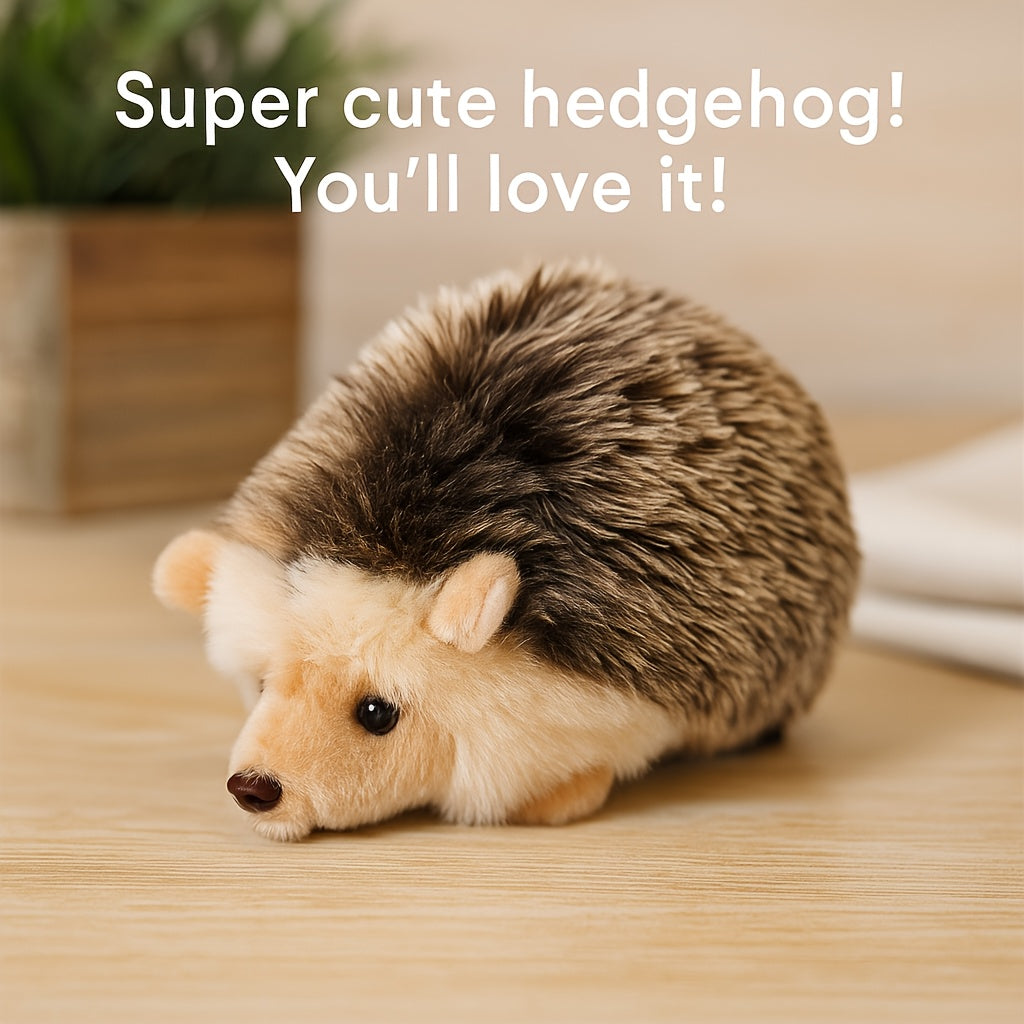 Realistic Hedgehog Plush Toy 19 Soft Stuffed Animal Gift for Kids