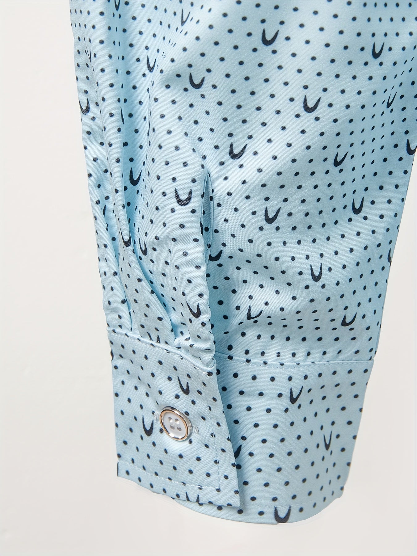 Full Body Print Men's Long Sleeve Shirt For Autumn