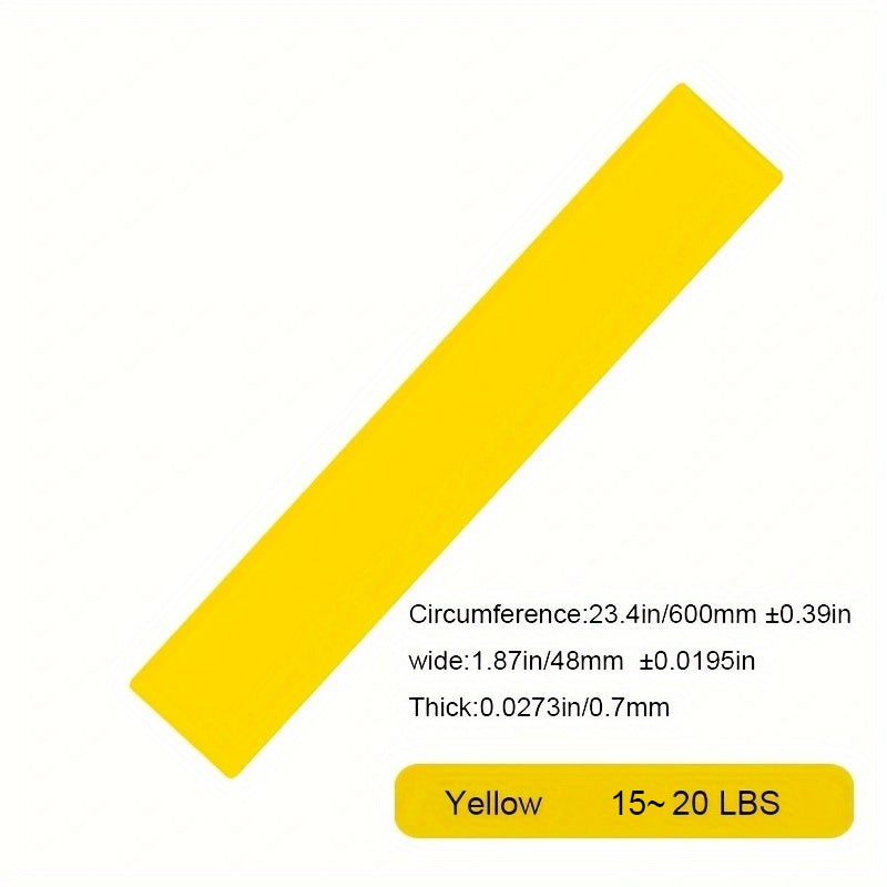 Yellow TPE Yoga Elastic Resistance Band for Body Muscle Training