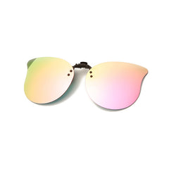 Cat Eye Polarized Clip on Flip Up Unisex Sunglasses