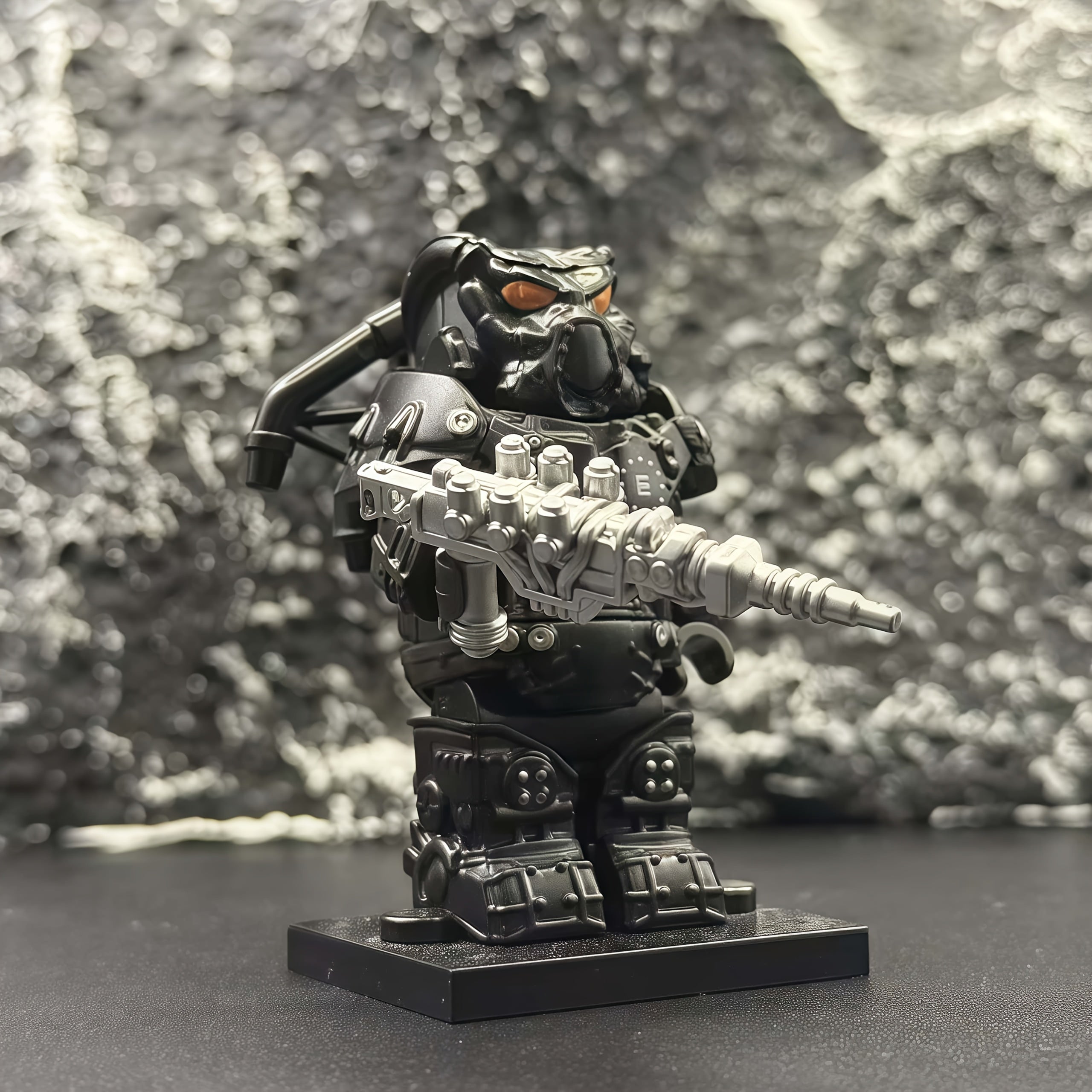 Power Suit Mech Brothers Club Building Model Figure