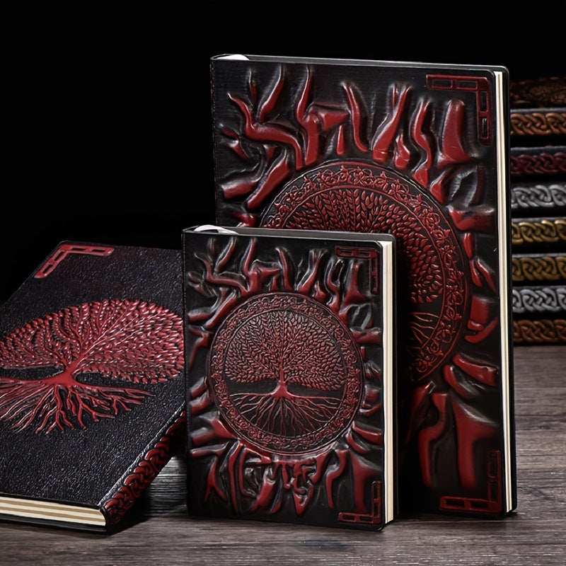 Embossed Vintage PU Notebook A5 100sheets