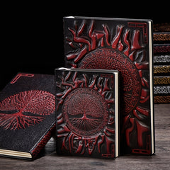 Embossed Vintage PU Notebook A5 100sheets