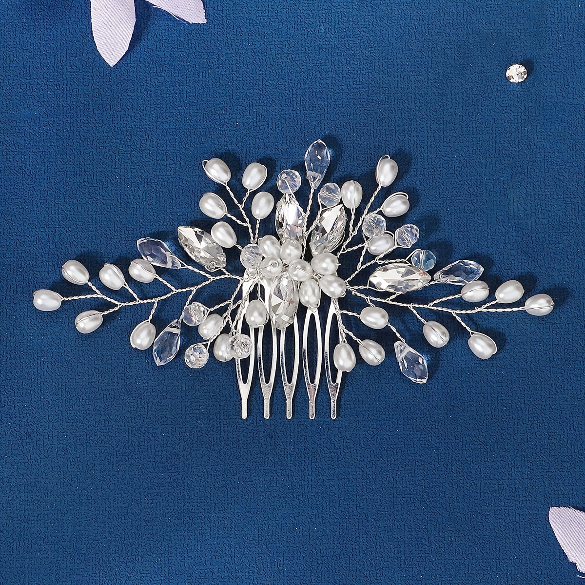 Crystal Bead Bridal Hair Comb Wedding Headpiece
