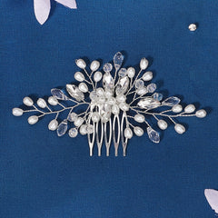 Crystal Bead Bridal Hair Comb Wedding Headpiece