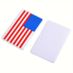 5pcs Flag 3D Rubber Outdoor Arm Patch for Caps Bags Backpacks Vest Uniforms