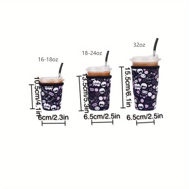 2pcs 18OZ Reusable Coffee Cup Sleeve Heat Preservation Antifreeze Cover