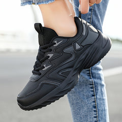 Waterproof Height Increased Running Shoes Chunky Sports Sneakers