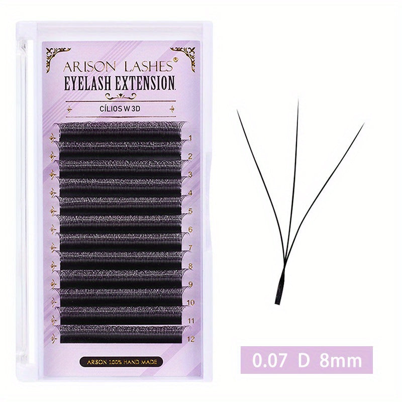 3D W Shape Lashes Premade Fans Volume Eyelashes Extension