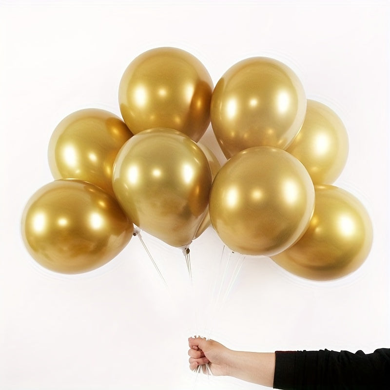 16pcs Latex Metal Balloons Wedding Birthday Party Decoration Supplies