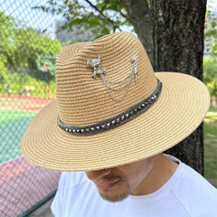 Punk Skull Sun Hat for Men and Women