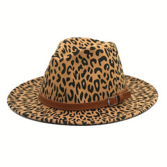 Leopard Jazz Tweed Bowler Hat Unisex