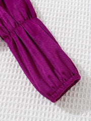 Baby Girls Velvet Puff Sleeve A line Dress