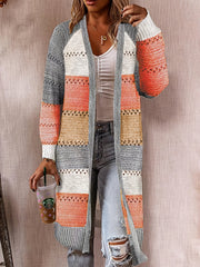Eyelet Embroidered Open Front Cardigan