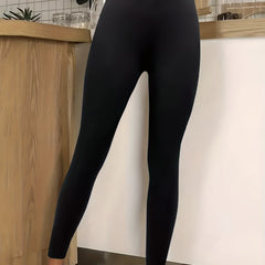 Solid Leggings Casual Slim Long Length