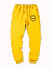 Deer Pattern Graphic Drawstring Joggers Men's Sweatpants