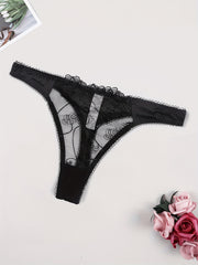 Sexy Lace Mesh Thongs Semi sheer Panties