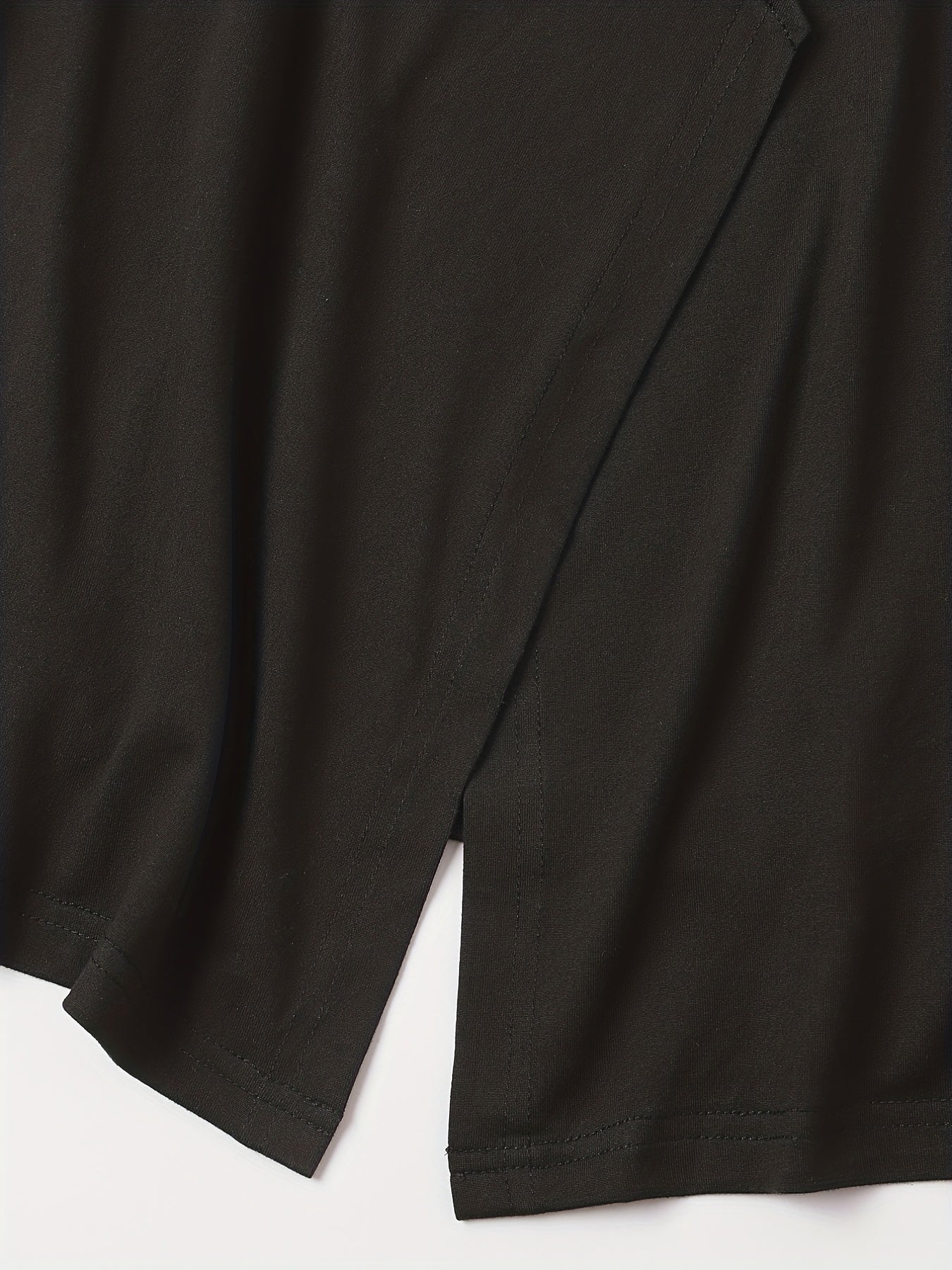 Solid Half Sleeve Open Front Cardigan