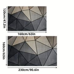 Geometric Printed Floor Rug Soft Non-slip Carpet
