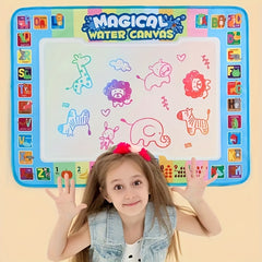 Kids' Water Drawing Canvas with Cartoon Designs