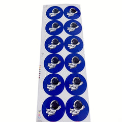 24pcs Cartoon Astronaut Stickers - Party Gift & Bookmark Stickers