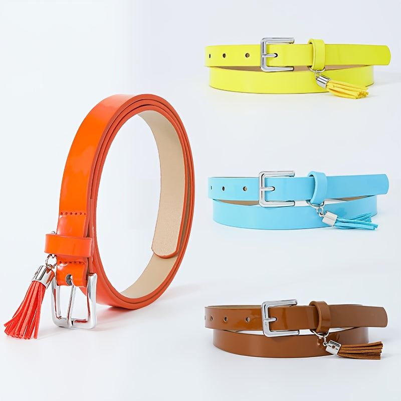 4pcs Small Fresh Tassel Candy Thin Belt for Kids