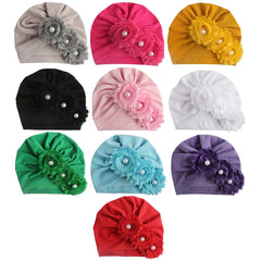 Warm Faux Pearl Baby Headscarf Gift For Kids