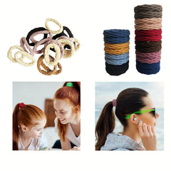 20pcs Colorful Elastic Hair Ties Hair Accessories Girls Ladies