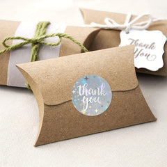 500 Laser Thank You Sticker Gift Wedding Baking Packaging Decorative