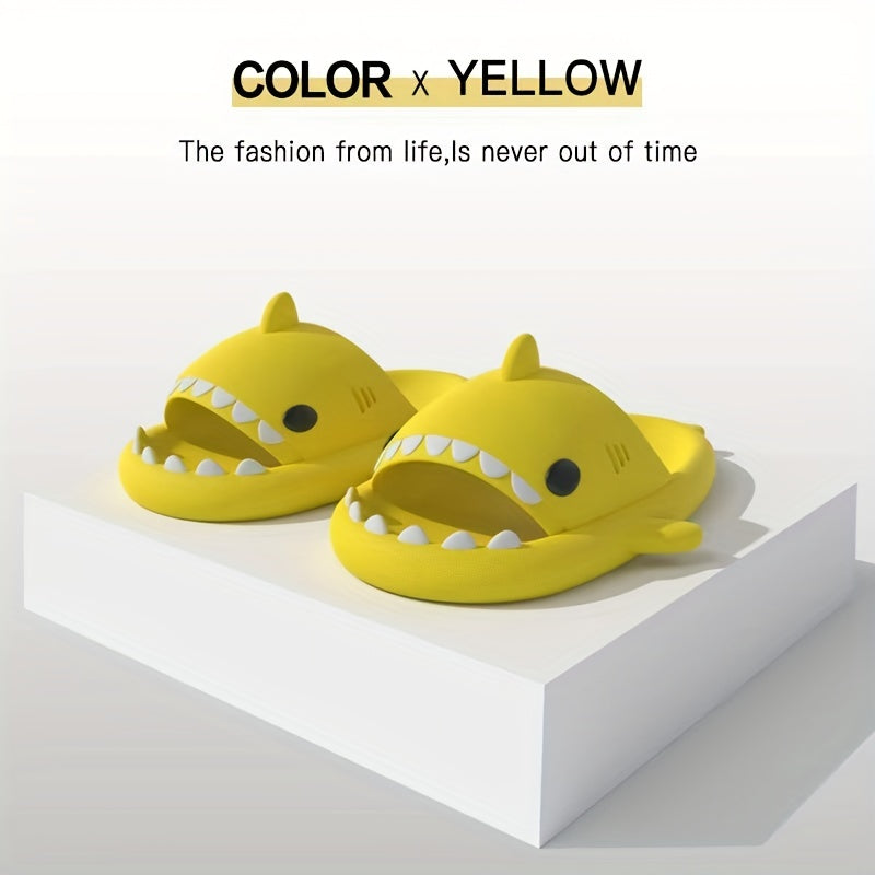 Men's Shark Pillow Slides Non Slip Slippers